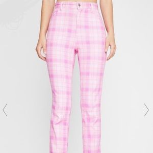 sugar thrillz plaid jeans
